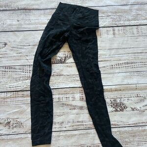 Lululemon Black Camouflage Leggings